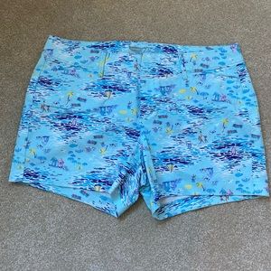 Old Navy Pixie Shorts, Lilly-like pattern, size 6